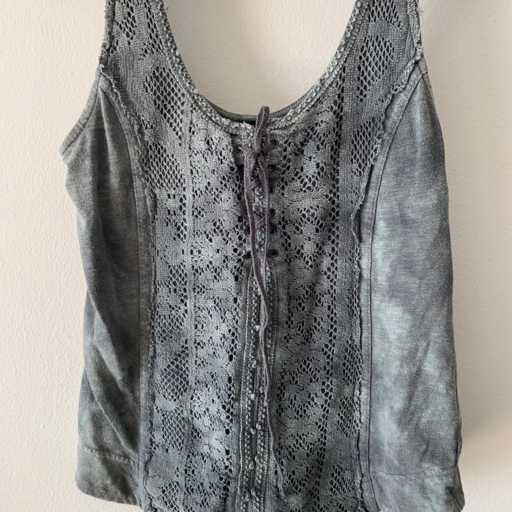 FREE PEOPLE Corset Style Tank Top